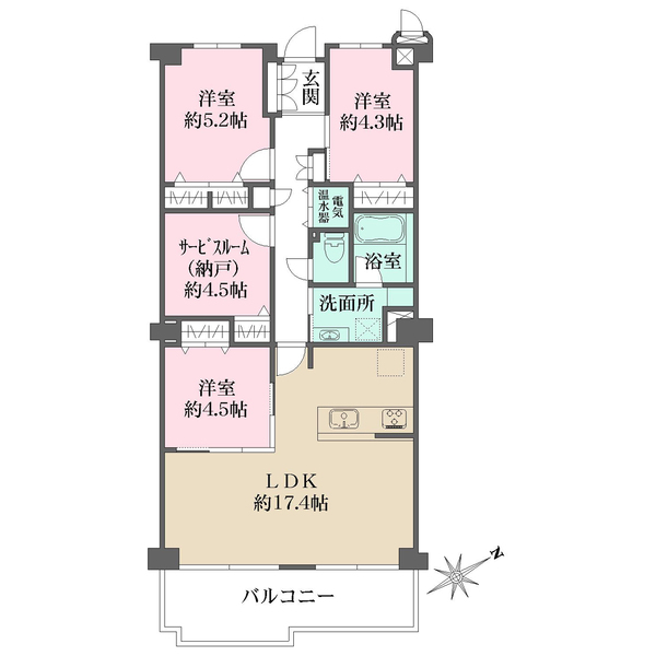 ネオコーポ武庫川の間取図