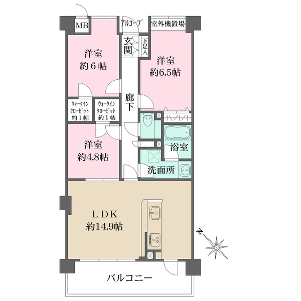 ダイアパレス甲子園の間取図
