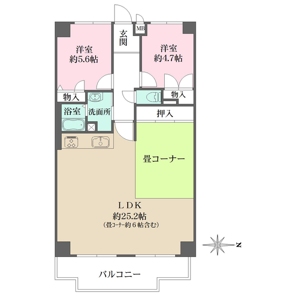 イトーピア西宮北口の間取図