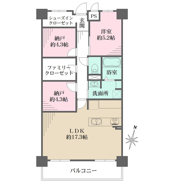 宝塚ガーデンハウスの間取図