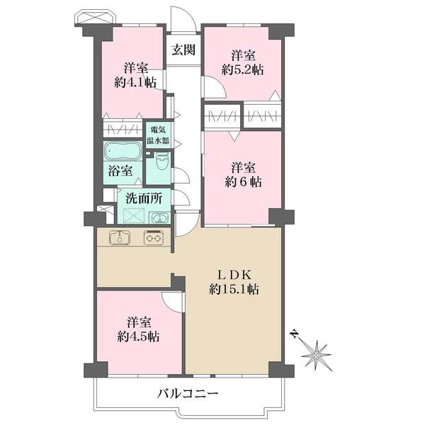 ネオコーポ武庫川の間取図
