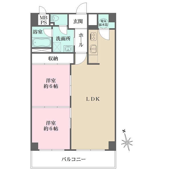 日興宝塚南口スカイマンションの間取図