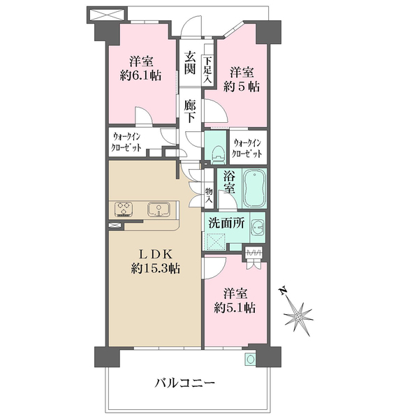 ルネ西宮甲子園の間取図