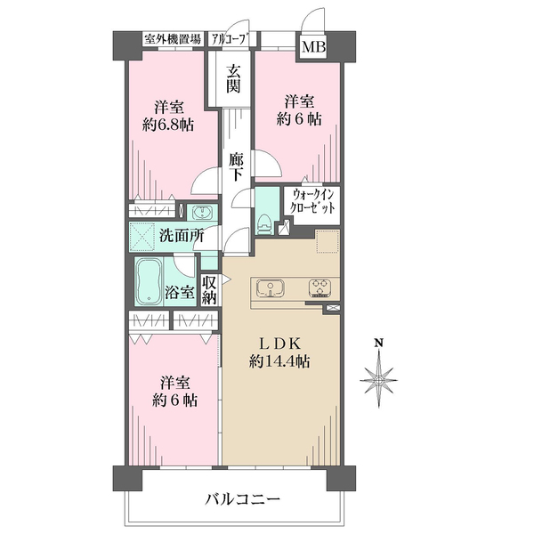 コスモ西宮の間取図