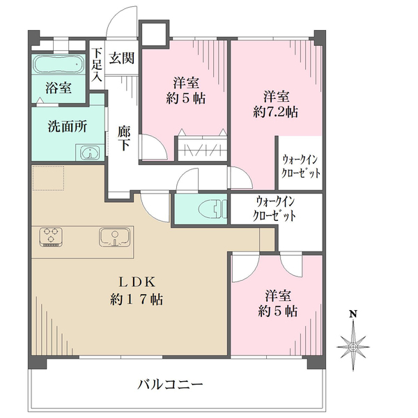 宝塚南口アーバンライフの間取図