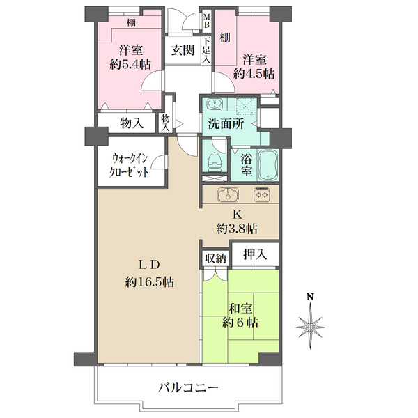 苦楽園ヒルズ三号棟の間取図