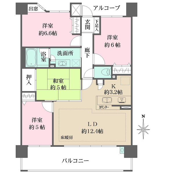ザ・ガーデネスクシティの間取図