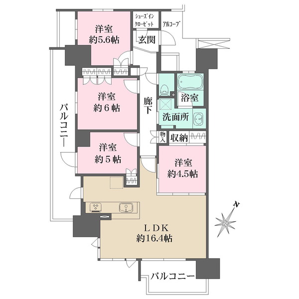 ルネ西宮仁川の間取図
