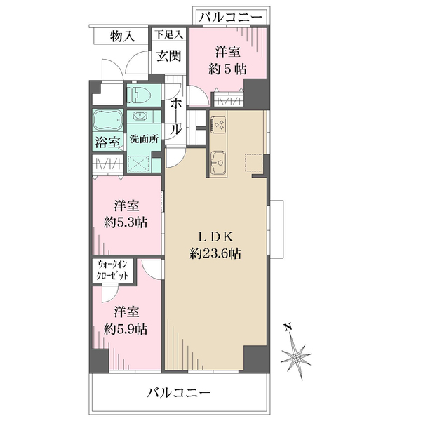 メガロコープ西宮IIの間取図