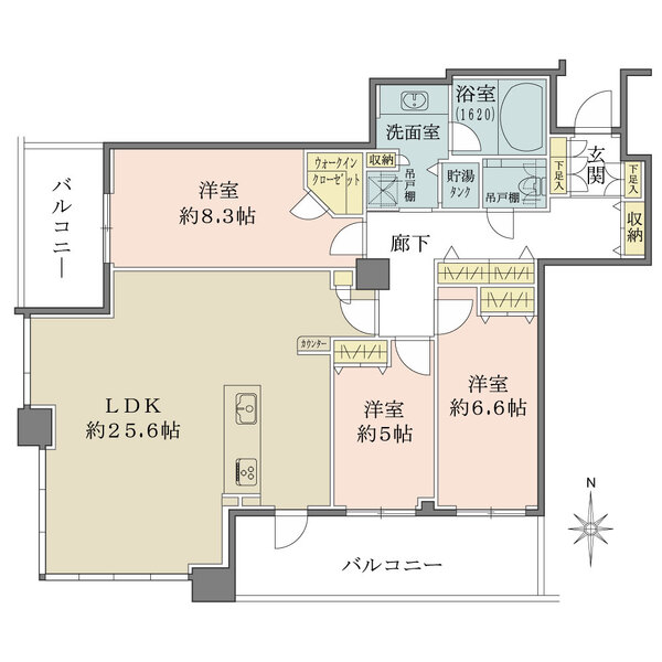 ジオタワー宝塚WESTの間取図