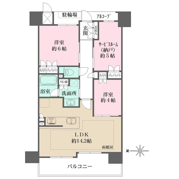 ユニハイムエクシア宝塚駅前の間取図