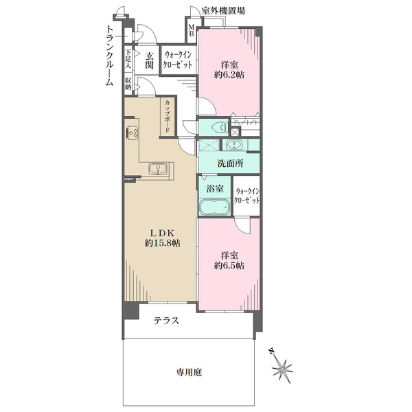 モンセーヌ西宮鳴尾の間取図