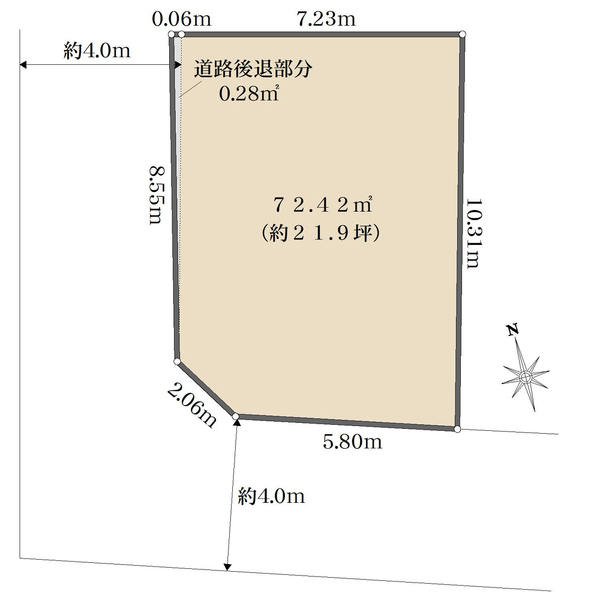 1号地の間取図
