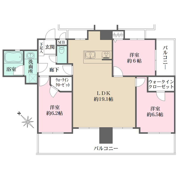 ネオ甲子園の間取図