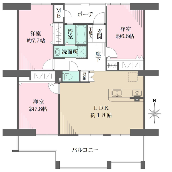武庫川第2三番街の間取図