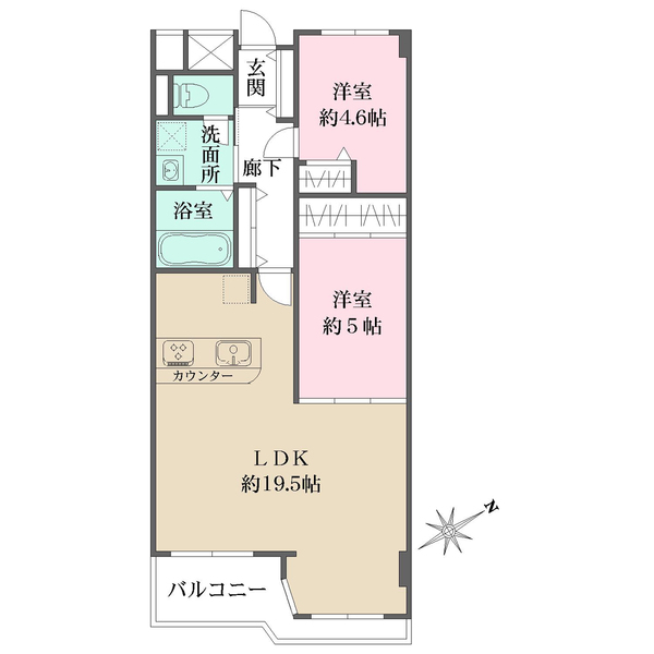 ジークレフ第2武庫川の間取図