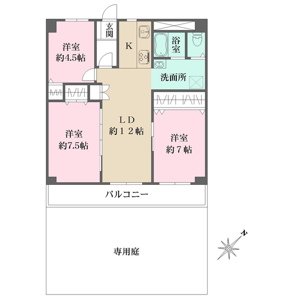 サンライフ甲子園の間取図