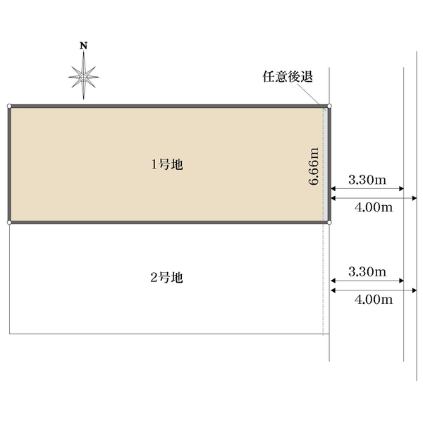 1号地の間取図