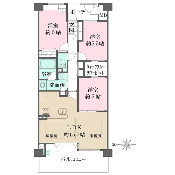 ジオ宝塚御殿山の間取図