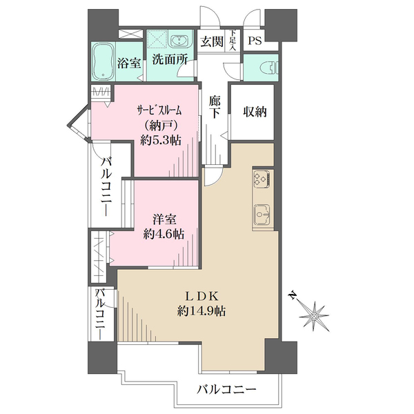 NEOダイキョー甲子園IIの間取図