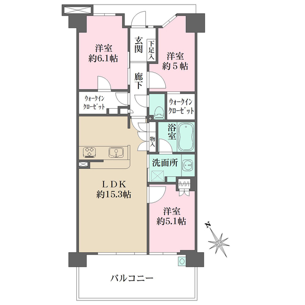 ルネ西宮甲子園の間取図