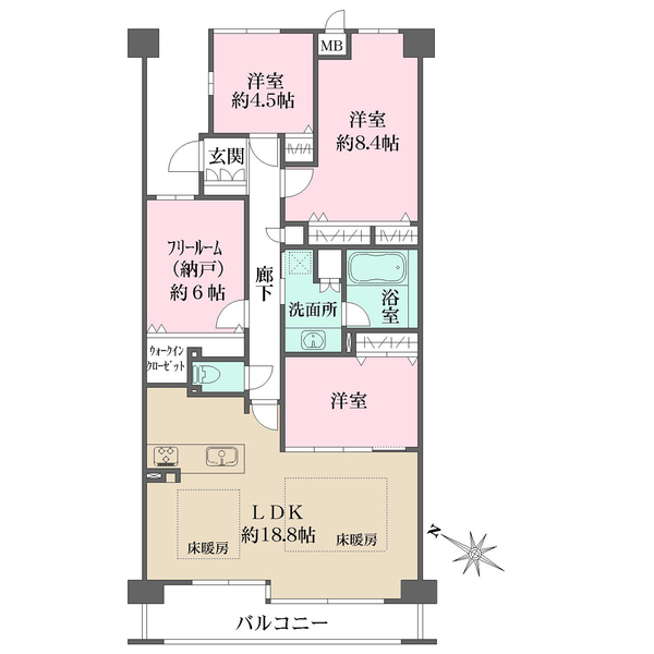ライフデザイン・宝塚の間取図