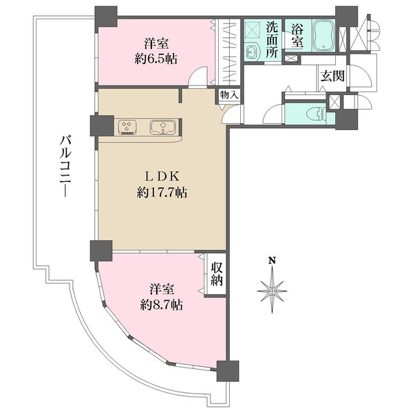 ラピタス31西宮の間取図