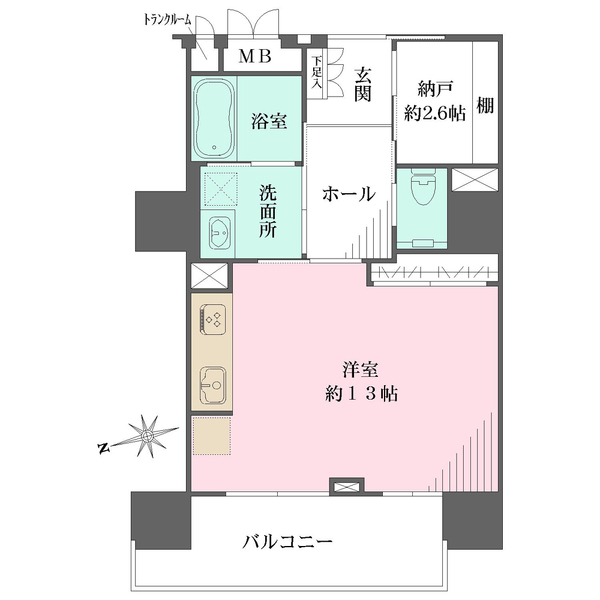 マスターズマンションひまわりの間取図