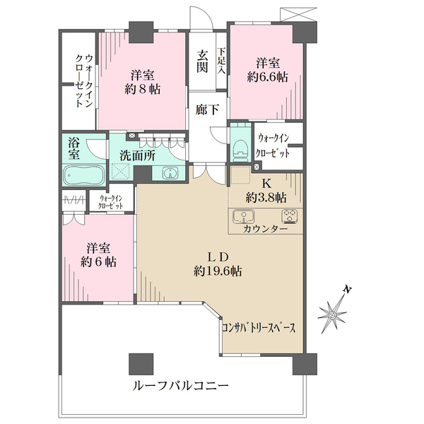 ヴェレーナシティ夙川パークナード1街区の間取図