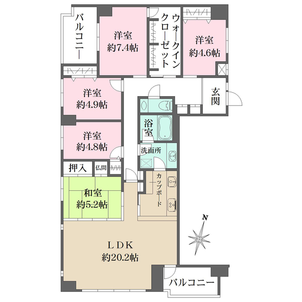 芦屋浜町アーバンプラザの間取図