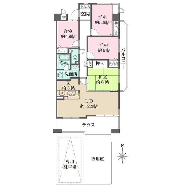 ファミール夙川宮西町の間取図