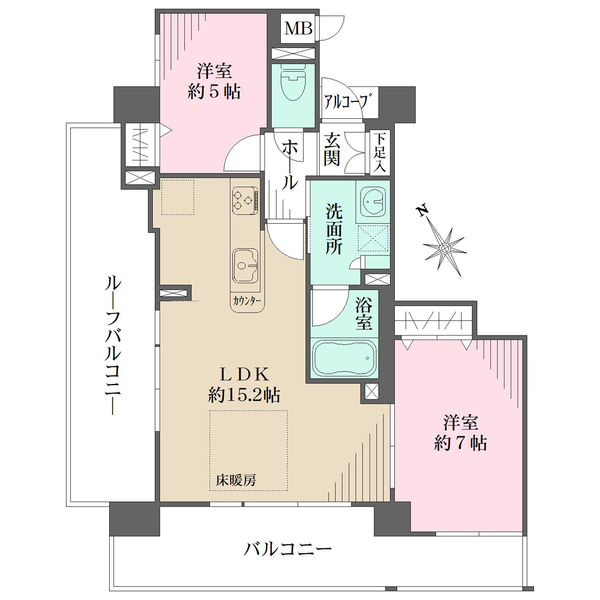グルーブ朝霧グランアリーナの間取図