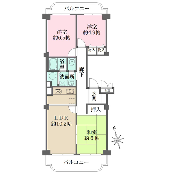 津門ハイデンスの間取図