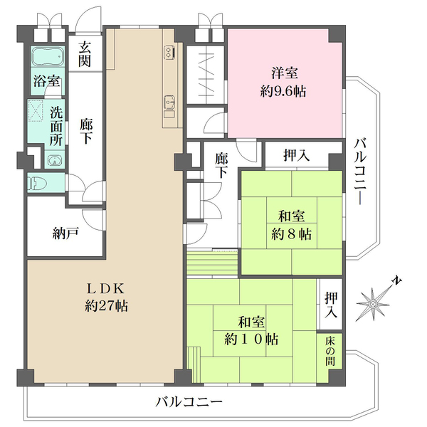 東山アーバンライフの間取図