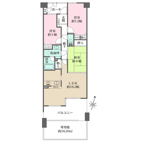 ファミール芦屋東の間取図