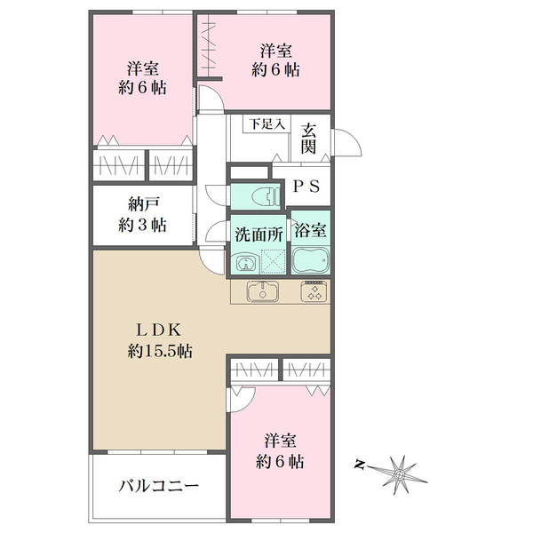 アステム芦屋の間取図