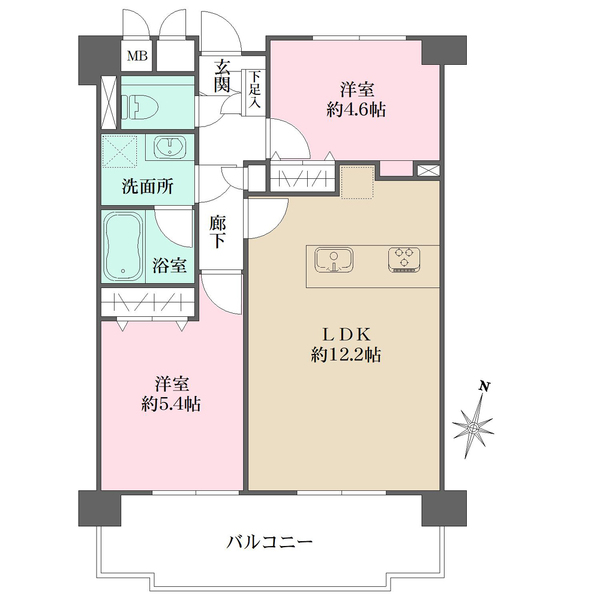 メゾンドール住吉北の間取図