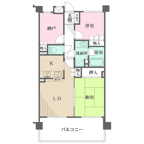 藤和シティホームズ六甲篠原の間取図