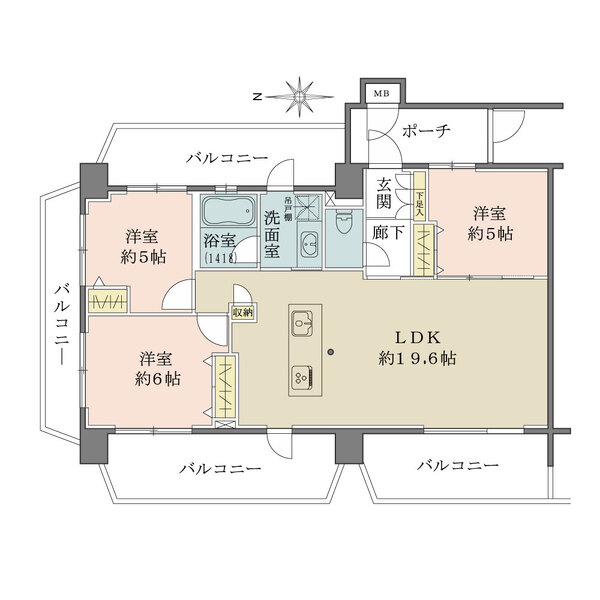 本山アーバンライフの間取図