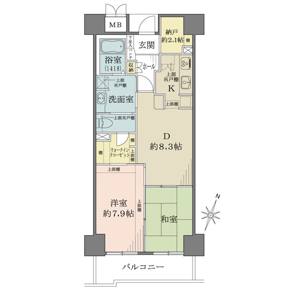 RICイーストコート11番街 3番館の間取図