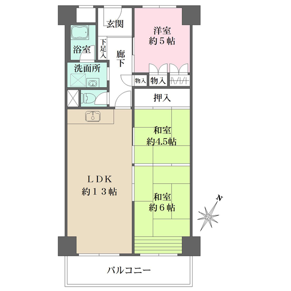 ファミール青木の間取図