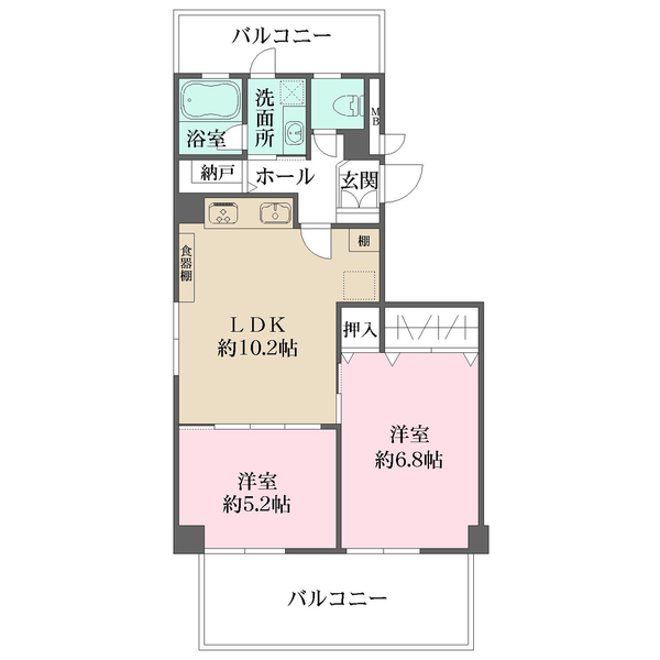 サンコート魚崎の間取図