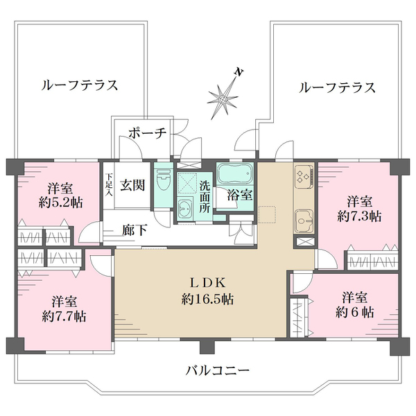 本山ロイヤルマンションの間取図