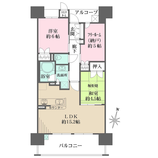 Brillia六甲アイランドブランズリビオの間取図