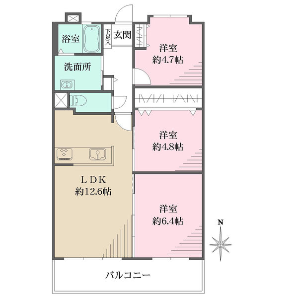 エナ御影の間取図