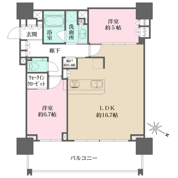 ベイシティタワーズ神戸WESTの間取図