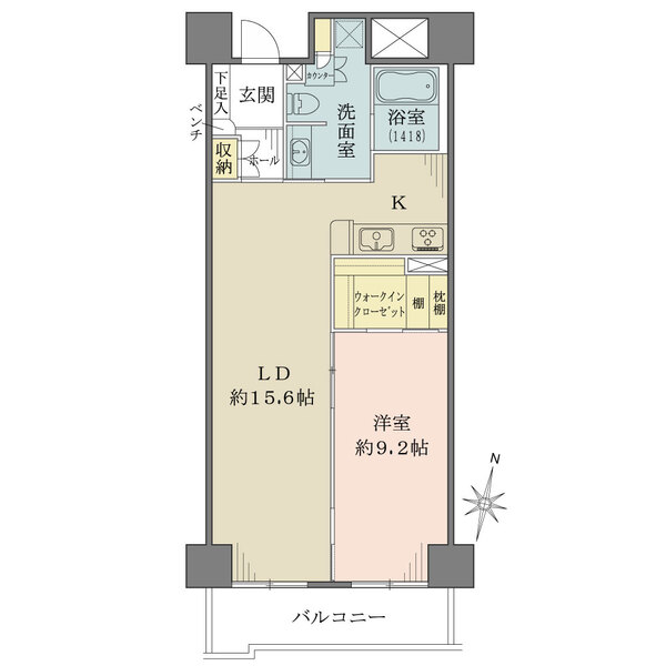 RICイーストコート11番街 3番館の間取図
