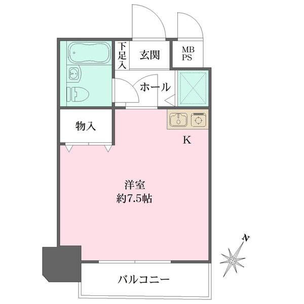 ヴェルドール兵庫IIIの間取図