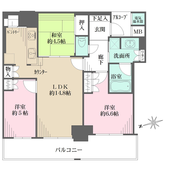 神戸ハーバータワーの間取図