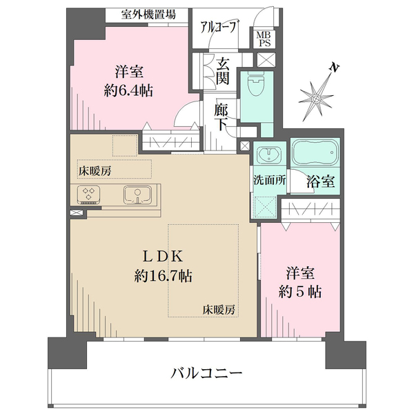 ワコーレ王子公園原田の森の間取図